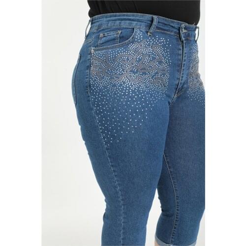 Diaves Women's Denim Capri Pants