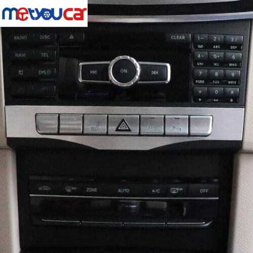 For Mercedes W212 Benz E-Class E200 E260 E300 2014-2016 Aluminum Center Control Function Button Cover Trim Car-Styling