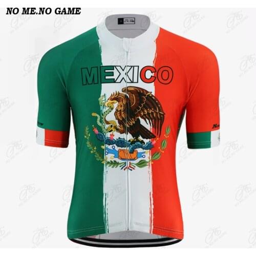 NO ME NO GAME-Pro summer Mexico flag cycling jersey men green National team bike clothing wear road/mtb racing cycle clothes