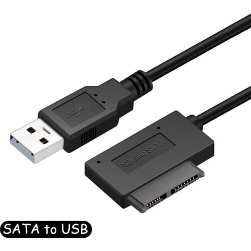 USB 2.0 Convert 7+6 13Pin SATA Optical Drive Adapter Cable For DVD CD ROM For 6p+7p SATA Notebook Second-generation Accessories