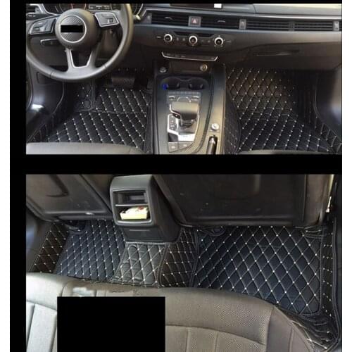 Leather car floor mat rug carpet for audi a4 B7 B8 2004 2005 2006 2007 2008 2009 2010 2011 2012 2013 2014 2015 2016