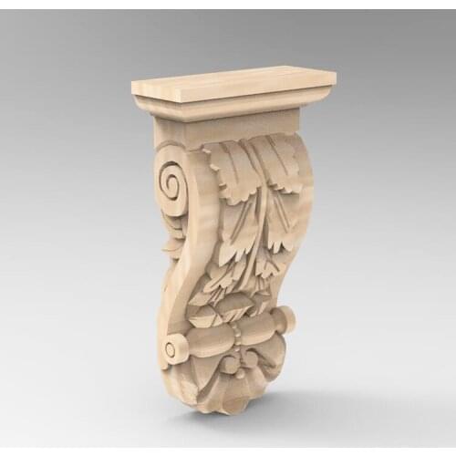 3D STL Model Supports Stands Legs for CNC Router Aspire Artcam Part of Corner or Column Carving Machine Relief _ decor 958