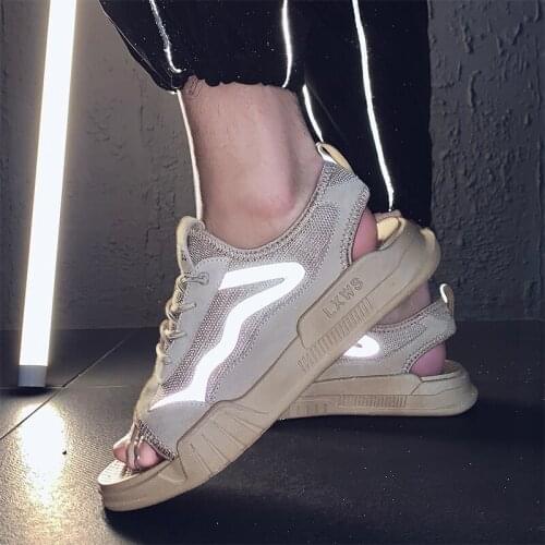 Mens roman slide rubber fashion sport sandalsslippers outdoor casual owens men man slippers 2020 beach mens male shoes leather