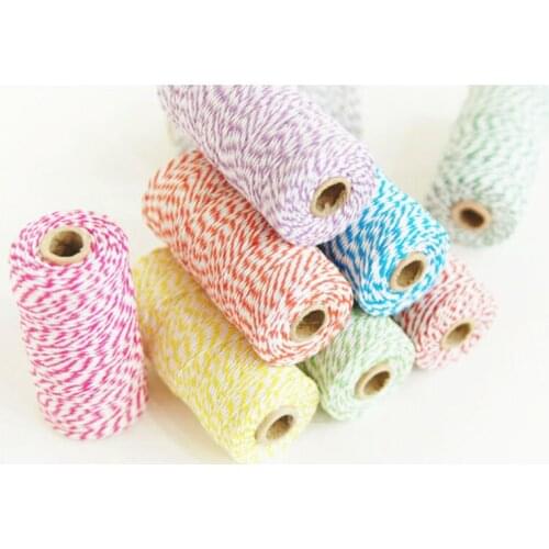 NEW colorful Double Strands Cotton twines (100yard/spool) Bakers Twine Gift Packing decorating
