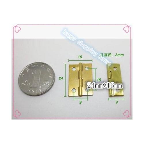 Hinges for wooden wine box & decorative small 1 inch copper hinges 24mm*16mm*0.5mm