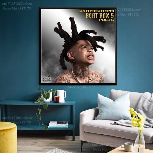 SpotemGottem Poster Rapper Singer Music Album Beat Box 5 Canvas Painting Wall Art Posters and Prints Home Decor