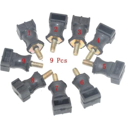 9 Pcs Rubber Pad Secondary Air Pump Mount Bushing For Golf Passat Beetle Polo Caddy Superb Seat Leon 06A 133 567 A