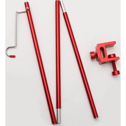 Garden Camping Lamp Post Pole Fixed Holder Stand for Hiking Backpacking