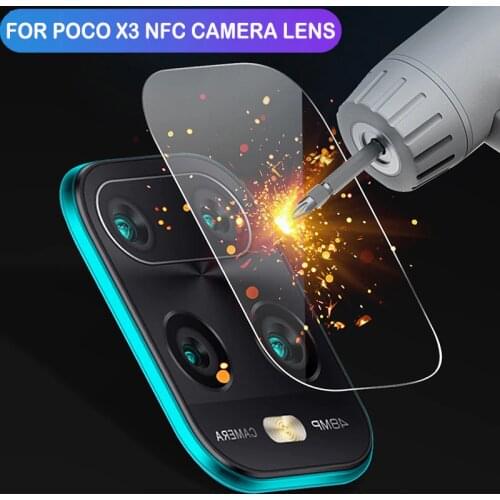 3PCS Back Camera Glass For Xiaomi Poco X3 NFC X2 Pro HD Clear Len Glass Protective Film for Xiaomi Redmi 9 9A 9C Pocophone X2 X3
