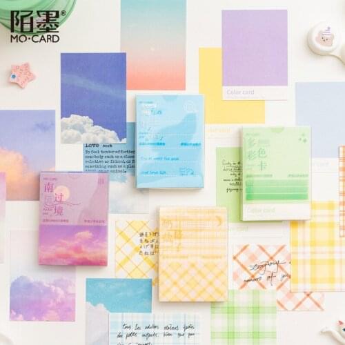 100Sheets/Pack Kawaii Cloud Grid Color Memo Note Pad Marker Planner List Stationery School Office Supplies Bullet Journal sl3129