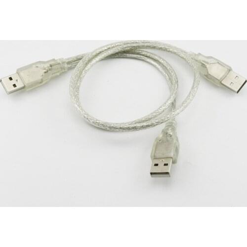 10x USB 2.0 A Male to Dual USB 2.0 A Male Plug Sync Data Charging Y Splitter Cable Cord 70+20cm