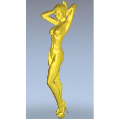 3d model relief for cnc in STL file format Naked relief girls front