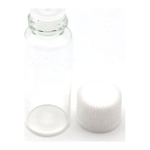 5pcs Hot Sale Small Clear Glass Bottle with Orifice Reducer and Cap Small Essential Oil Mini 5ml Bottle