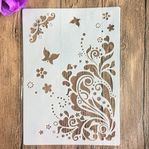 A4 29 *21cm DIY Stencils Wall Painting Scrapbook Coloring Embossing Album Decorative Paper Card Template, arts mandala stencil
