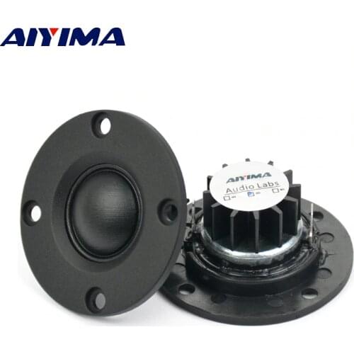 AIYIMA 2Pcs Tweeter 1"inch 6Ohm 30W Dome Silk Film Tweeter Hifi Treble Speaker Audio Loudspeaker With Heatsink