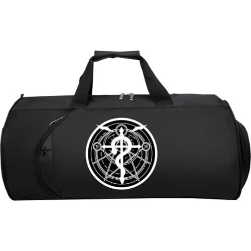 Anime Fullmetal Alchemist Travel Bag teenagers Travel Bags Large Capacity bag Women Men Multifunctional Travel Duffle Bags