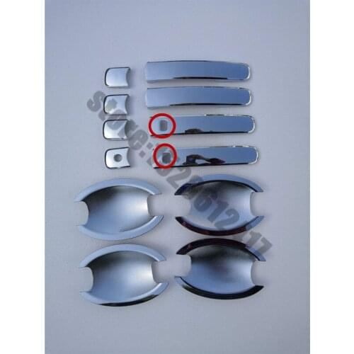 Car Styling Fit for 2003-2008 Infiniti FX45 FX35 ABS Chrome Carbon fiber car Door Handle Covers trim Door bowl