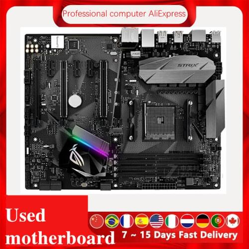 For ASUS ROG STRIX B350-F GAMING Motherboard Socket AM4 DDR4 For AMD B350M B350 Original Desktop Mainboard Used Mainboard