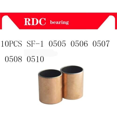 Free shipping 10pcs SF-1 0505 0506 0507 0508 0510 High quality Oilless bush Self-lubricating bushing Sintered bush 5*7*5 5x7x5mm