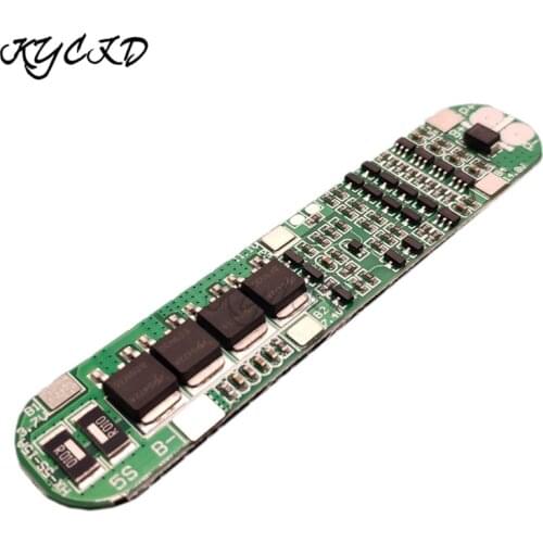 BMS 5S 18.5V 15A 18650 Lithium Battery Charge Protection Board Overcharge Overdischarge Protect for 18650 Power Bank Charging