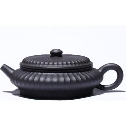 Purple Clay Teapot Direct Sale Raw Ore Black Mud Yinyue Hand-made Teapot Kung Fu Tea Set Household Teapot Chinese Tea Set