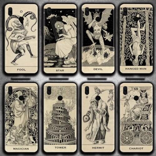 Fool Tarot Card Meanings Phone Case for Huawei Y6P Y8S Y8P Y5II Y5 Y6 2019 P Smart Prime Pro