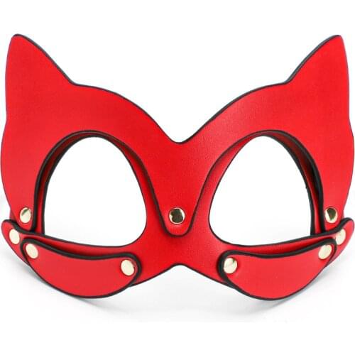 BLACKWOLF Leather Bondage Mask BDSM Harness Eye Mask Fetish Fun Sex Toys Owl Mask Cosplay Costume Halloween Party Half Face Mask