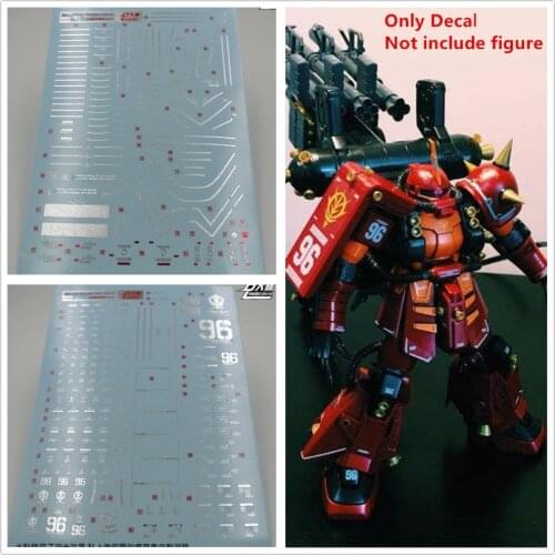 D.L high quality Hot silver Decal water paste UC12 For Bandai Thunderbolt MG MS-06R 1/100 Psycho Zaku Gundam DL062