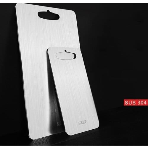 304 Stainless Steel Double-sided Kitchen Chopping Board Non Slip Cutting Blocks Fruit Cheese Tools Knife Accessories