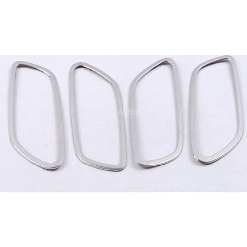 Chromium Silver Interior Door Handle Cover Trims Protection Sticker Accessories Car Styling For Kia Rio 4 X-line 2017 2018 2019