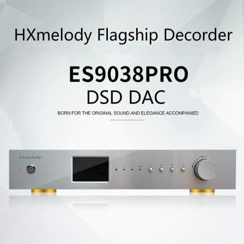 HXmelody ES9038Pro Intel FPGA DSD Fully Balanced Decoder Hardware Solutions DSD1024 PCM768K Femtosecond USB Interface HDMI DAC