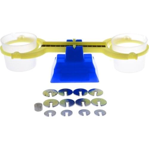 MagiDeal Balance Beam Weighing Scale Early Childhood Training Math Educational Toy Baby Kids Mathematics Game Toy