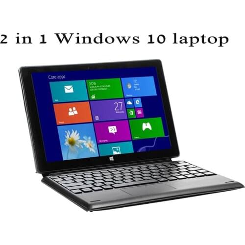 10.1" mini pocket laptop 2 in 1 tablet IPS screen 4GB 64GB quad core dual camera windows 10 notebook