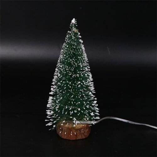 Lights Mini Christmas Tree With LED Lights Xmas Festival Party Room Table Desktop Christmas Decorations Home Hanging Ornaments