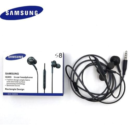 Samsung AKG EO-IG955 Earphone 3.5mm In-ear With Mic Wired Headset For Galaxy S10 S9 S8 Plus A30 A50 A70 A31 A41 A51 A71 Note 8 9