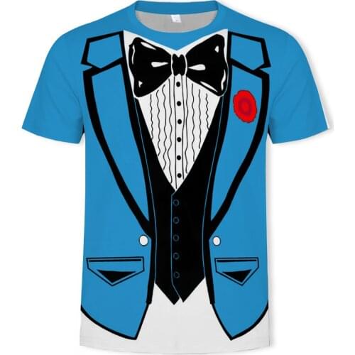 One or two unclear? New Summer Casual Funny 3D Printing Personality Mens T-shirt Fashion Unique T-shirt Street Plus Size 6X