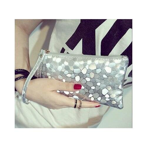 New Fashion Ladies Women Sparkling Clutch Dazzling Sequins Glitter Handbag Blingbling Evening Party Purse Bag