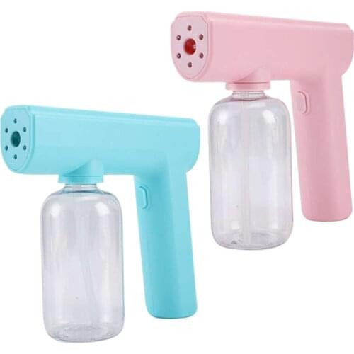Handheld USB Blue Light Sanitizer Sprayer, Nano Sterilization 300ml Disinfectant Fogger Mister
