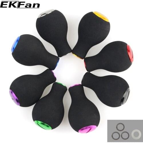 EKFan 1PC EVA Fishing Reel Handle Knobs Fishing Accessory Bait casting Spinning Fishing Reels Parts For Bearing 7*4*2.5mm