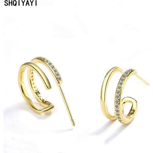 SHQIYAYI Stud Earrings