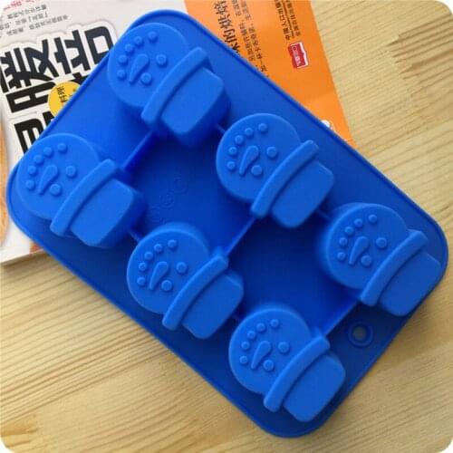 6 Christmas Snowman Silicone Cake Baking Pan Cupcake Muffin Cup DIY Soap Chocolate Mold Dessert Ice Cream Making Mold