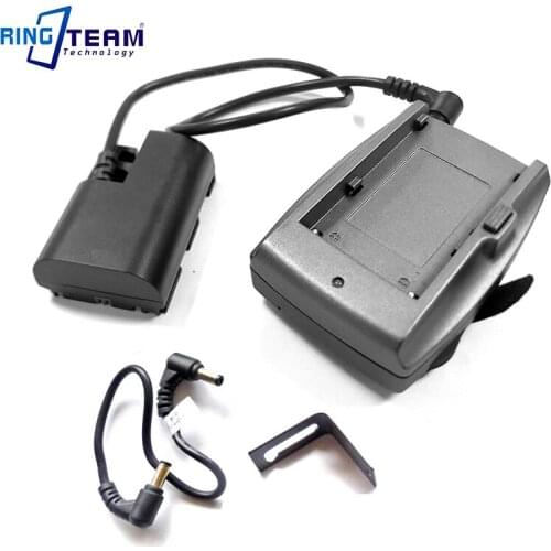 LP-E6 Battery DC Coupler DR-E6 DRE6 + NP-F970 Mount Plate Adapter for Canon EOS 5D2 5D3 5D4 6D 6D2 7D 7D2 60D 70D 80D & BMPCC 4K