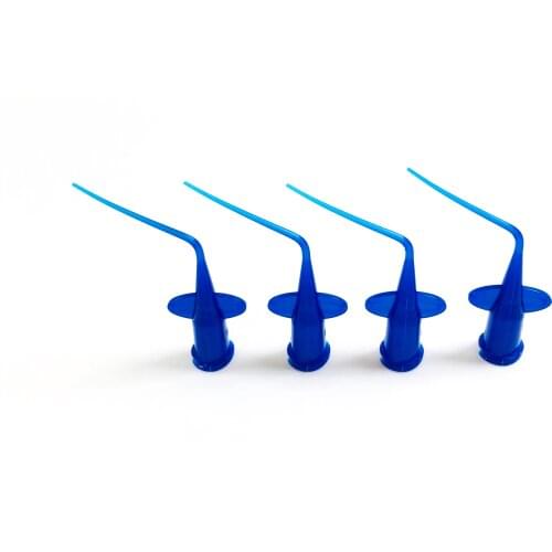 Dental Disposable Endo Irrigation Plastic Syringe Needle Tip Oral Blue Color