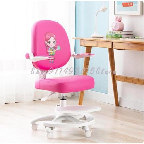 Childrens Learning Chair Correct Sitting Posture Seat Adjustable Rise Chair Home Primary School Pupils Arch-proof Writing Chair