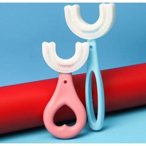 U Type Silicone Tooth Brush for Baby Toothbrush Lazy Containing Tooth Brushing Instrument Mouth Cleaning Kids Cute Toothbrush