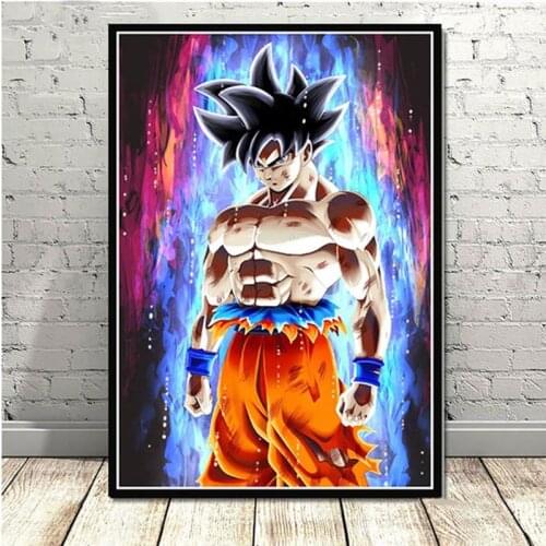 Japan Anime Goku Animation Posters Pictures Modular Canvas Hd Wall Art Home Decor Paintings Living Room Decoration