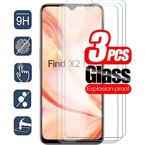 3pcs Tempered Glass For Oppo Find X2 Lite Screen Protector Orro Find X2Lite X 2 Light CPH2005 6.4" Armor Phone Protective Film