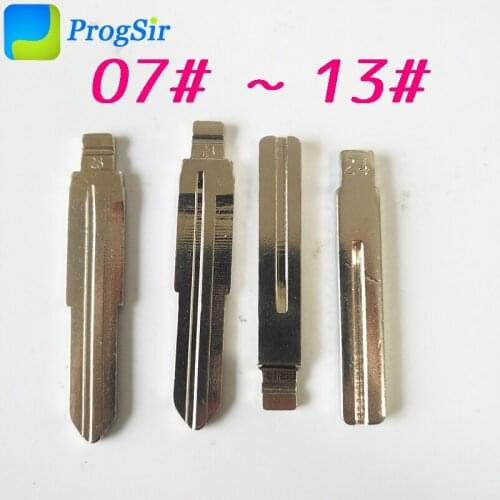 07# 08# 09# 10# 11# 12# 13# Uncut Blank Blade for KD VVDI Remote Key 10pcs/kit