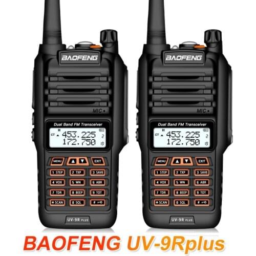 1/2/3PCS Baofeng UV-9R Plus 10W Waterproof Walkie Talkie Ham Radio Station High Power VHF UHF Handheld Two Way Radio Long Rang