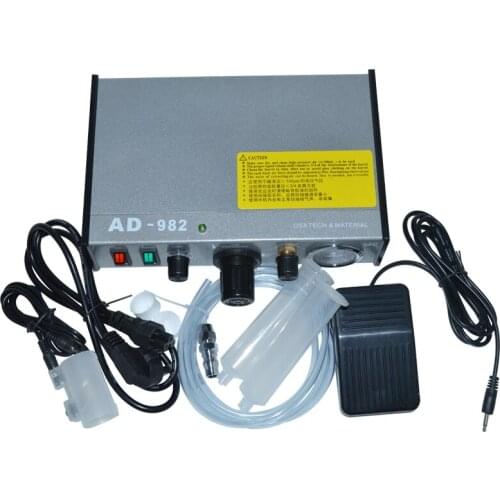 220V AD-982 Semi-Auto Glue Dispenser PCB Solder Paste Liquid Controller Dropper Fluid Glue Splitter Tools Machine